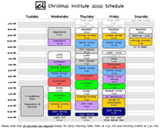 CI-PNW 2000 Schedule