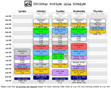 CI-PNW 2004 Schedule
