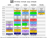 CI-PNW 2004 Schedule