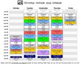 CI-PNW 2005 Schedule