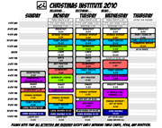 CI-PNW 2010 Schedule