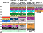 CI-PNW 2011 Schedule
