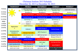 CI-PNW 2013 Schedule