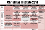 CI-PNW 2014 Schedule