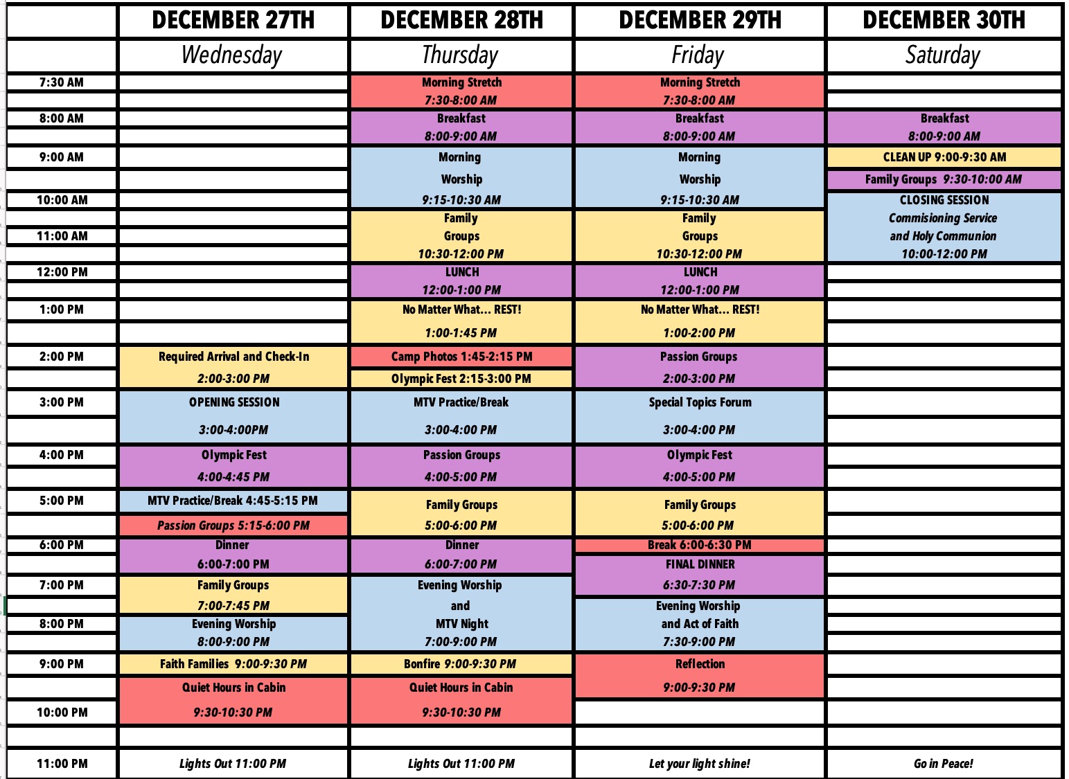 CI-PNW 2023 Schedule